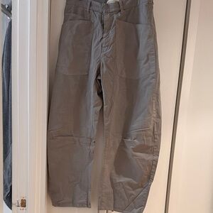 Nili Lotan Taupe Utility Wide-Leg Pants